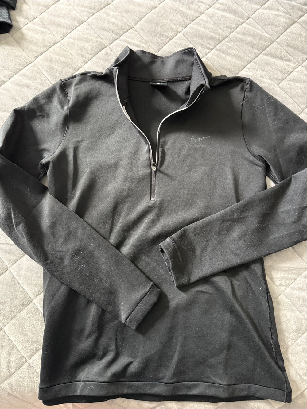 Nike Black Half-Zip Athletic Pullover